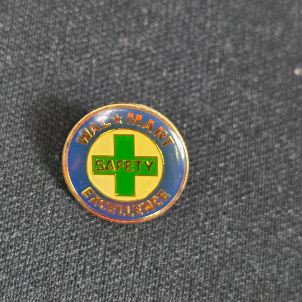 Walmart Safety Excellence Pin Corporate Recognition Enamel Lapel Pin